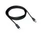 Preview: Cable USB tipo C a conector USB 2.0 B, negro, 0,50 m, bolsa de plástico